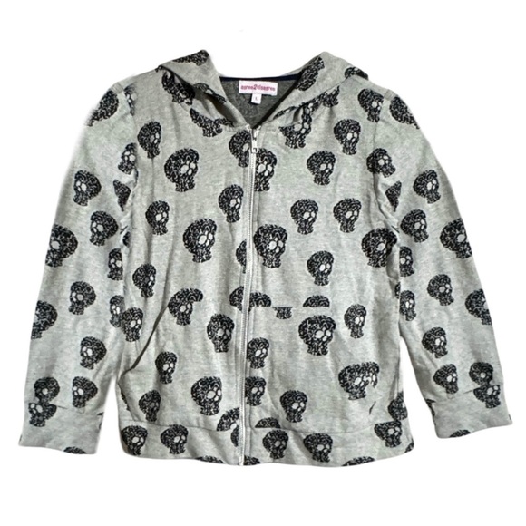 AGREE2DISAGREE • Hoodie Zip-Up Skull Sweatshirt Jacket - Picture 1 of 7